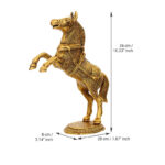 metal made jumping, dancing horse